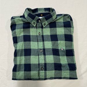 Men’s Denim & Flower Flannel Button Down